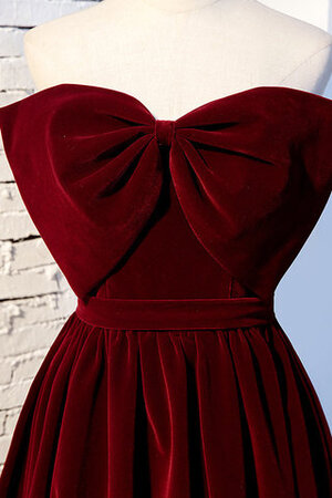 Robe demoiselle d'honneur délicat ruchés plongeants de bustier naturel longue - Photo 7