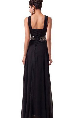 Plissiertes a linie Perlenbesetztes bodenlanges attraktives Brautmutterkleid - Bild 2