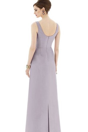 Vestido de Dama de Honor de Corte Recto de Volantes Adorno de Largo de Escote en V - Foto 4