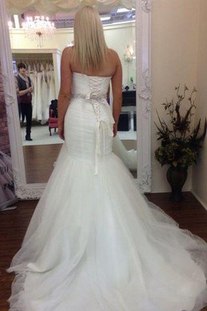 Abito da Sposa Cuore Sirena in Tulle Elegante Senza Maniche - Foto 2