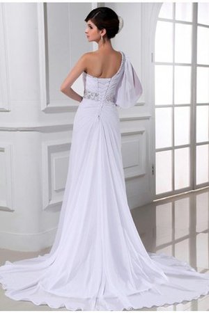Abito da Sposa Senza Maniche A-Line con Perline in Chiffon Principessa - Foto 2