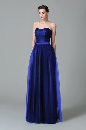 Ärmelloses Herz-Ausschnitt Prinzessin Reißverschluss Sittsames Brautjungfernkleid - Bild 25