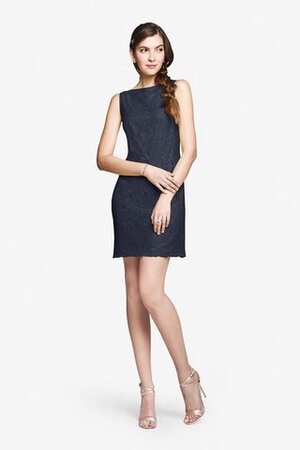 Ärmelloses kurzes prächtiges Brautjungfernkleid mit Bordüre - Bild 3