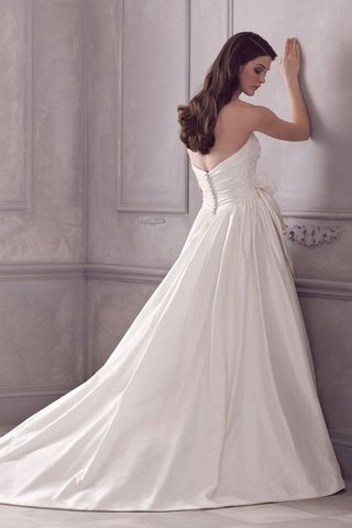 Robe de mariée spécial classique solennelle avec sans manches en taffetas - Photo 2