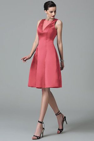 Robe demoiselle d'honneur en satin de lotus avec zip manche nulle de princesse - Photo 28