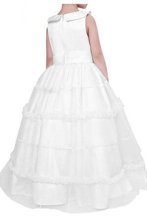 Robe de cortège enfant plissé ligne a avec sans manches avec gradins - Photo 2