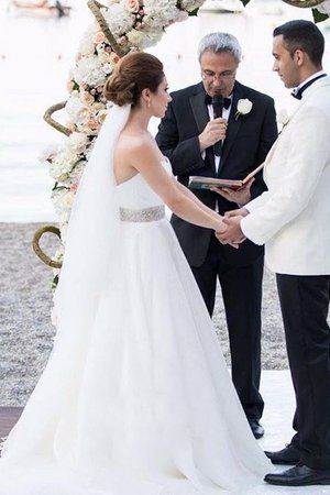 Elegante Vestido de Novia de Corte-A de Increíble - Foto 4