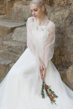 Robe de mariée joli en satin extensible sage naturel longue - Photo 9