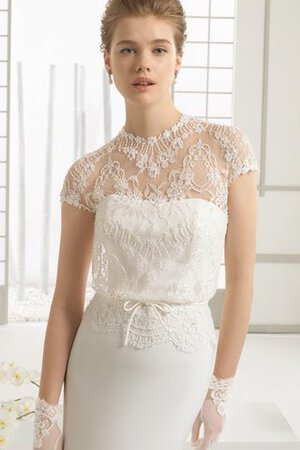 Robe de mariée sexy classique avec nœud gaine avec chiffon - Photo 2