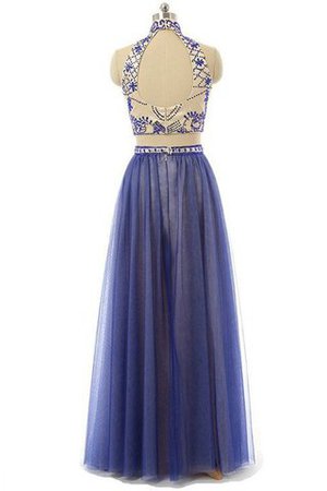 Normale Taille Vintage Ärmelloses Anständiges Bodenlanges Abendkleid - Bild 2