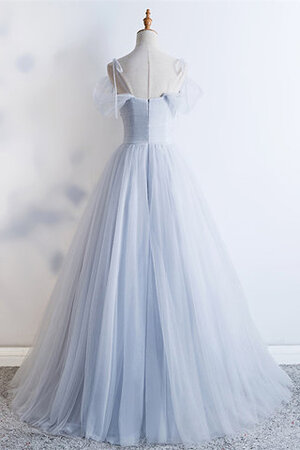 Robe de bal de col en cœur en satin en tulle voyant a-ligne - Photo 2