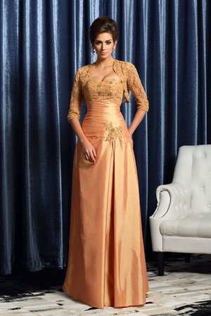 Vestido de Madrina de Corte-A de Sin mangas de Apliques de Hasta el suelo de Largo - Foto 1