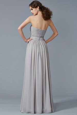 Robe de soirée longue avec sans manches col en forme de cœur a-ligne en chiffon - Photo 2