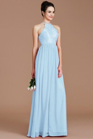 Prinzessin Normale Taille Reißverschluss Neckholder Chiffon Brautjungfernkleid - Bild 21