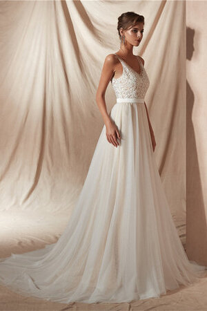 Abito da sposa cerniera convenzionale oscillare a terra distintivo in raso - Foto 2