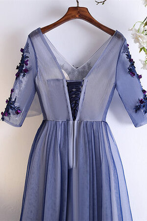 Normale Taille Junoesque Konservatives Romantisches Ballkleid mit Bordüre - Bild 4