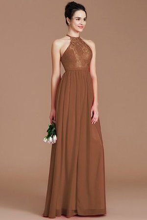 Prinzessin Normale Taille Reißverschluss Neckholder Chiffon Brautjungfernkleid - Bild 9