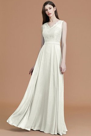A Linie Prinzessin Normale Taille Ärmelloses Bodenlanges Brautjungfernkleid - Bild 22