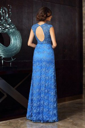 Vestido de Madrina de Corte Sirena en Satén de Apliques de Escote con cuello Alto - Foto 2