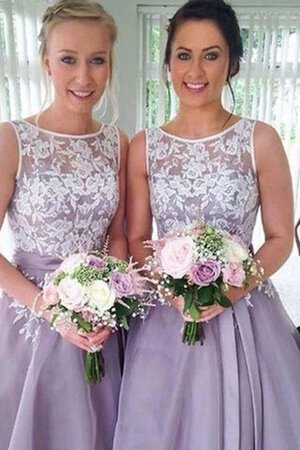 Abito da Damigella Cerniera in Tulle sogno Corto in Pizzo Tondo - Foto 4