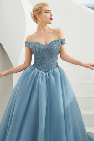 Robe de bal en satin en tulle ligne a charme romantique - Photo 4