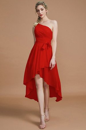Abito da Damigella Asimmetrico Asimmetrici Mini in Chiffon A-Line - Foto 28