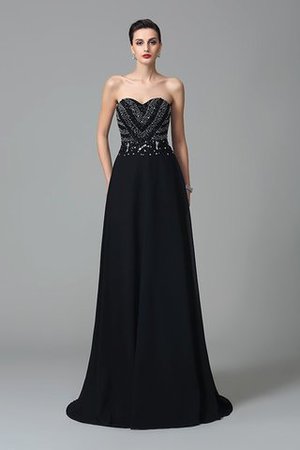 Robe de bal longue solennelle col en forme de cœur de princesse avec perle - Photo 3