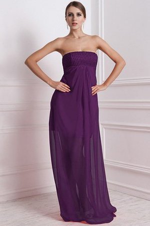 Robe demoiselle d'honneur avec chiffon a-ligne avec zip avec perle de bustier - Photo 14