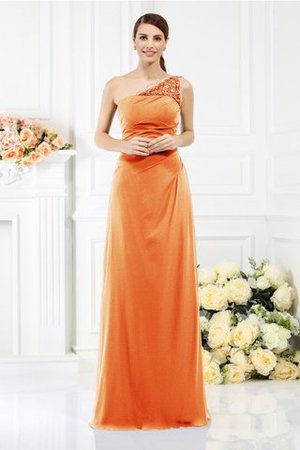 One Schulter Enges Ärmelloses Anständiges Brautjungfernkleid mit Reißverschluss - Bild 29