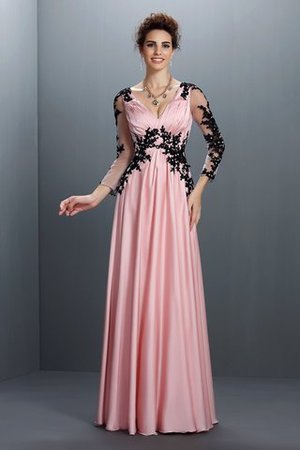 Normale Taille Prinzessin 3 /4 Länge Ärmeln Bodenlanges Sexy Abendkleid - Bild 1