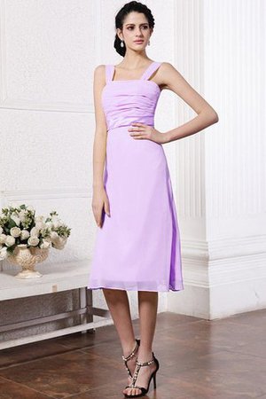 Enganliegendes Ärmelloses Chiffon Drapiertes Mini Brautjungfernkleid - Bild 17