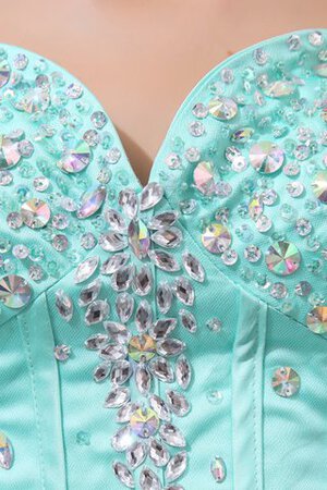 Robe de quinceanera avec perle col en forme de cœur en tulle - Photo 3