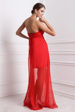 Robe demoiselle d'honneur avec chiffon a-ligne avec zip avec perle de bustier - Photo 30