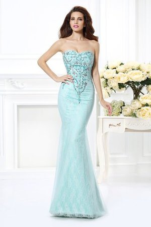 Robe de soirée longue chic naturel jusqu'au sol col en forme de cœur - Photo 1