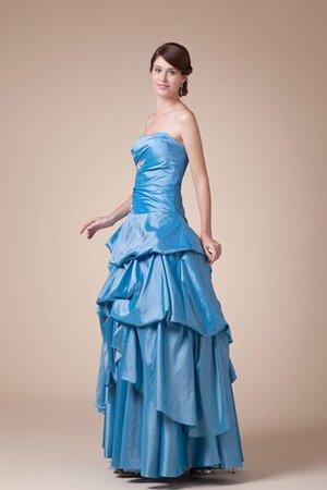 Robe de quinceanera plissage de mode de bal manche nulle ample appliques - Photo 4