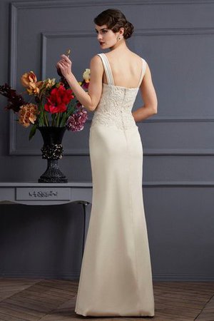 Abito mamma Sposa Naturale Lungo Senza Maniche in Raso Satin Elastico in Pizzo - Foto 4