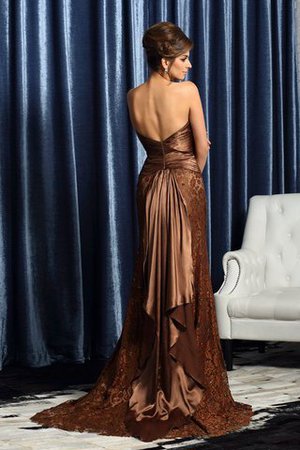 Natürliche Taile Seide wie Satin Reißverschluss Enges Brautmutterkleid mit Jacke - Bild 4