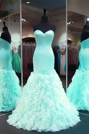 Robe de bal de sirène en organza a salle intérieure excellent en satin - Photo 1