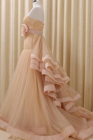 Pick-Ups V-Ausschnitt Duchesse-Linie gesticktes Perlenbesetztes Quinceanera Kleid mit Bordüre - Bild 3