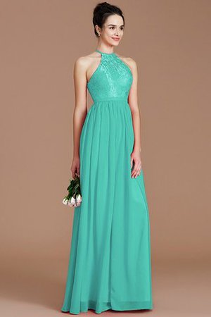 Prinzessin Normale Taille Reißverschluss Neckholder Chiffon Brautjungfernkleid - Bild 20