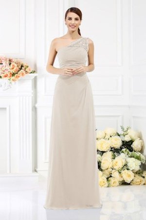 One Schulter Enges Ärmelloses Anständiges Brautjungfernkleid mit Reißverschluss - Bild 13