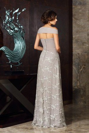 Robe mère de mariée longue ligne a de princesse fermeutre eclair en chiffon - Photo 2