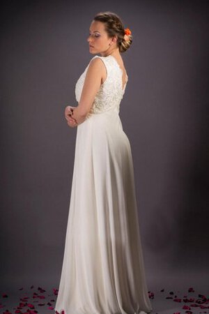 Abito da sposa a terra impero bello semplice all aperto in pizzo - Foto 4