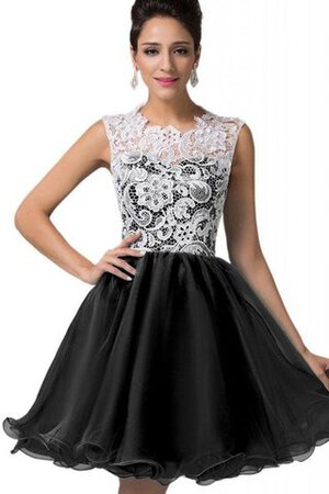 Robe douce seize bref classique chic plissage de col haut - Photo 4