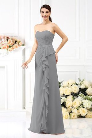 Trägerloser Ausschnitt Ärmelloses Prinzessin Empire Taille Anständiges Brautjungfernkleid - Bild 27