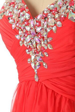 Empire Taille Sweep train A-Line romantisches langes Abendkleid aus Chiffon - Bild 4