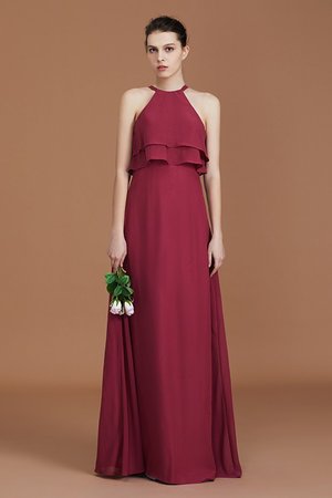 Vestido de Dama de Honor de Corte princesa de Seductor de Hasta el suelo de Sin mangas - Foto 7