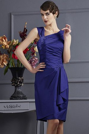 Robe demoiselle d'honneur courte appliques de fourreau textile taffetas avec zip - Photo 25