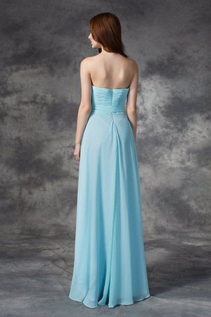 Normale Taille A-Line Chiffon Bodenlanges Anständiges Brautjungfernkleid - Bild 30