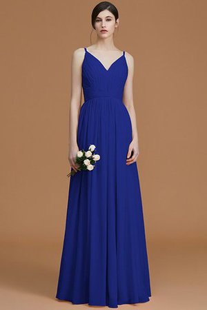 Abito da Damigella A Terra Naturale Principessa in Chiffon A-Line - Foto 31